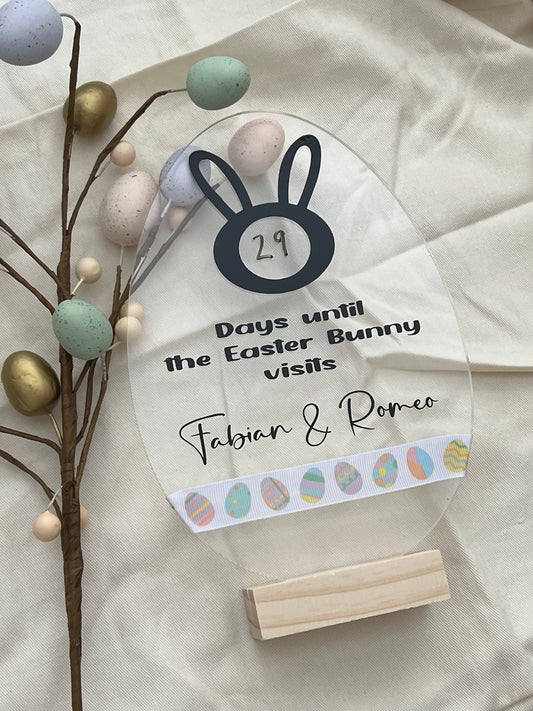 Easter Bunny Countdown Sign