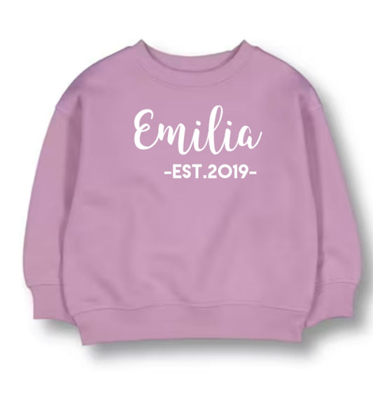 Personalised Girls Fleece Jumper