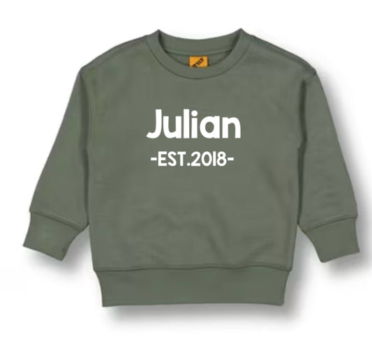 Personalised Boys Fleece Jumper