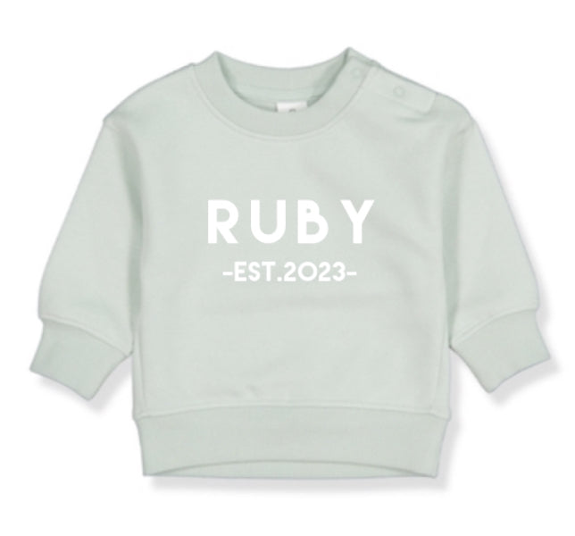 Personalised Baby Fleece Jumper