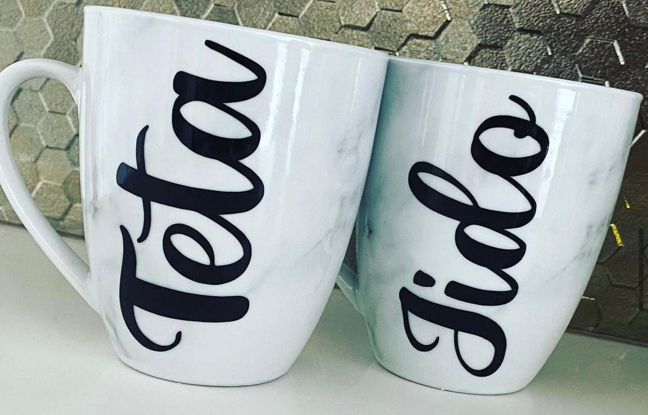 Personalised Marble Mugs