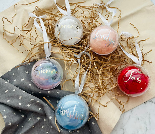 Personalised Christmas Baubles