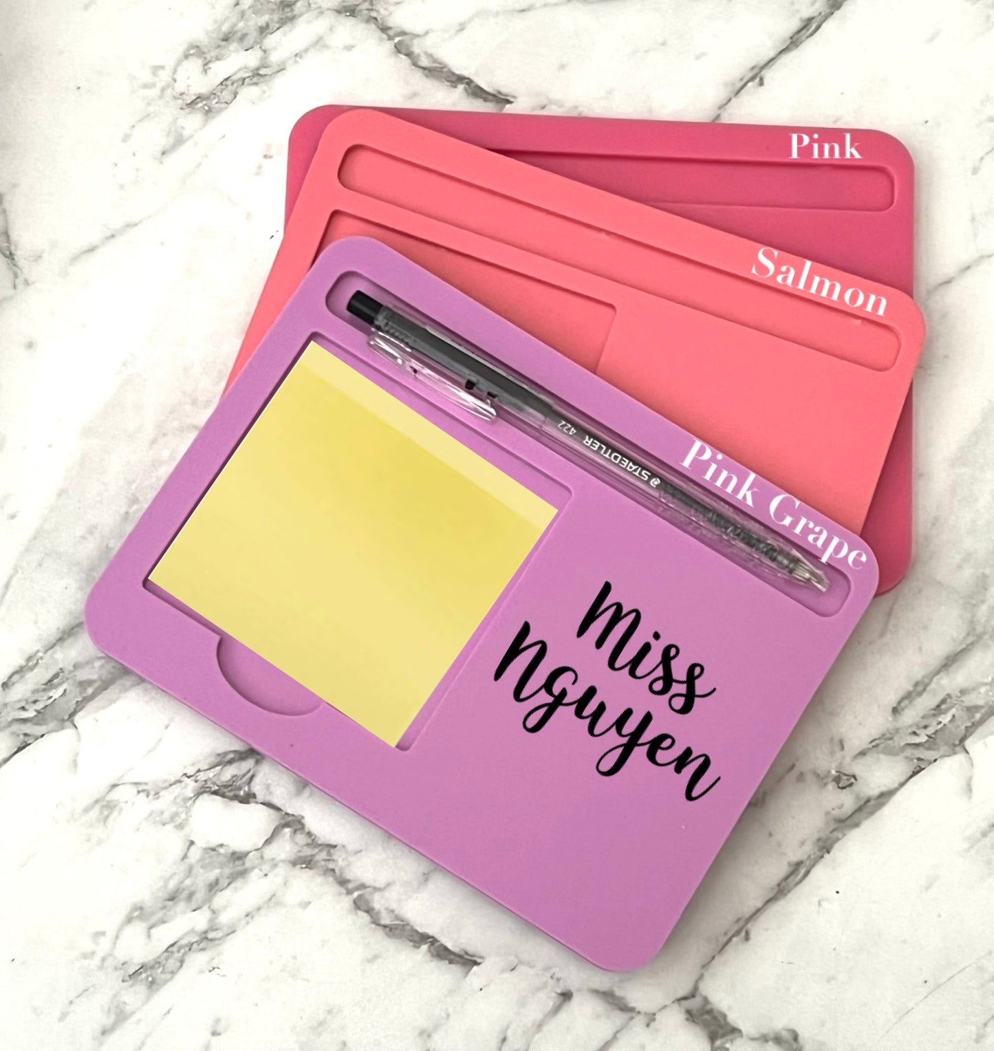 Personalised Teacher Post It Note & Pen Holder