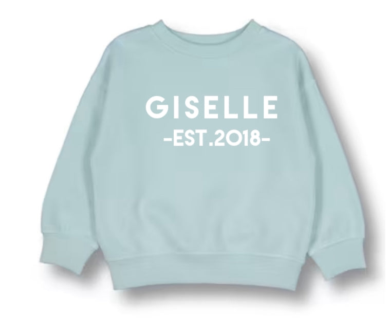 Personalised Girls Fleece Jumper