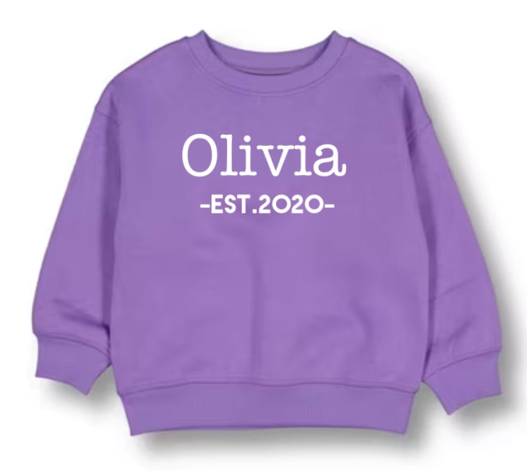 Personalised Girls Fleece Jumper