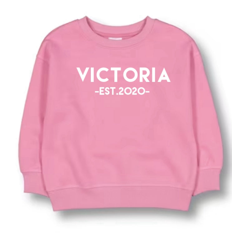 Personalised Girls Fleece Jumper