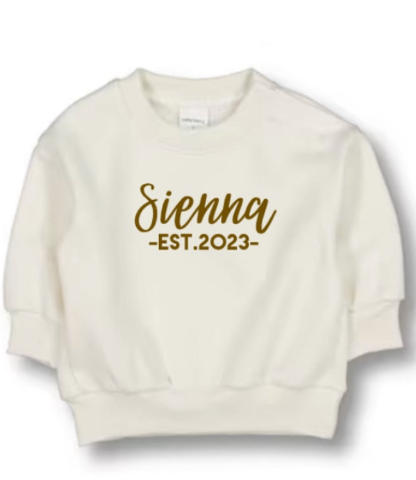 Personalised Baby Fleece Jumper