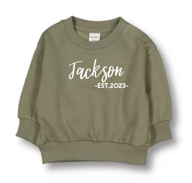 Personalised Baby Fleece Jumper