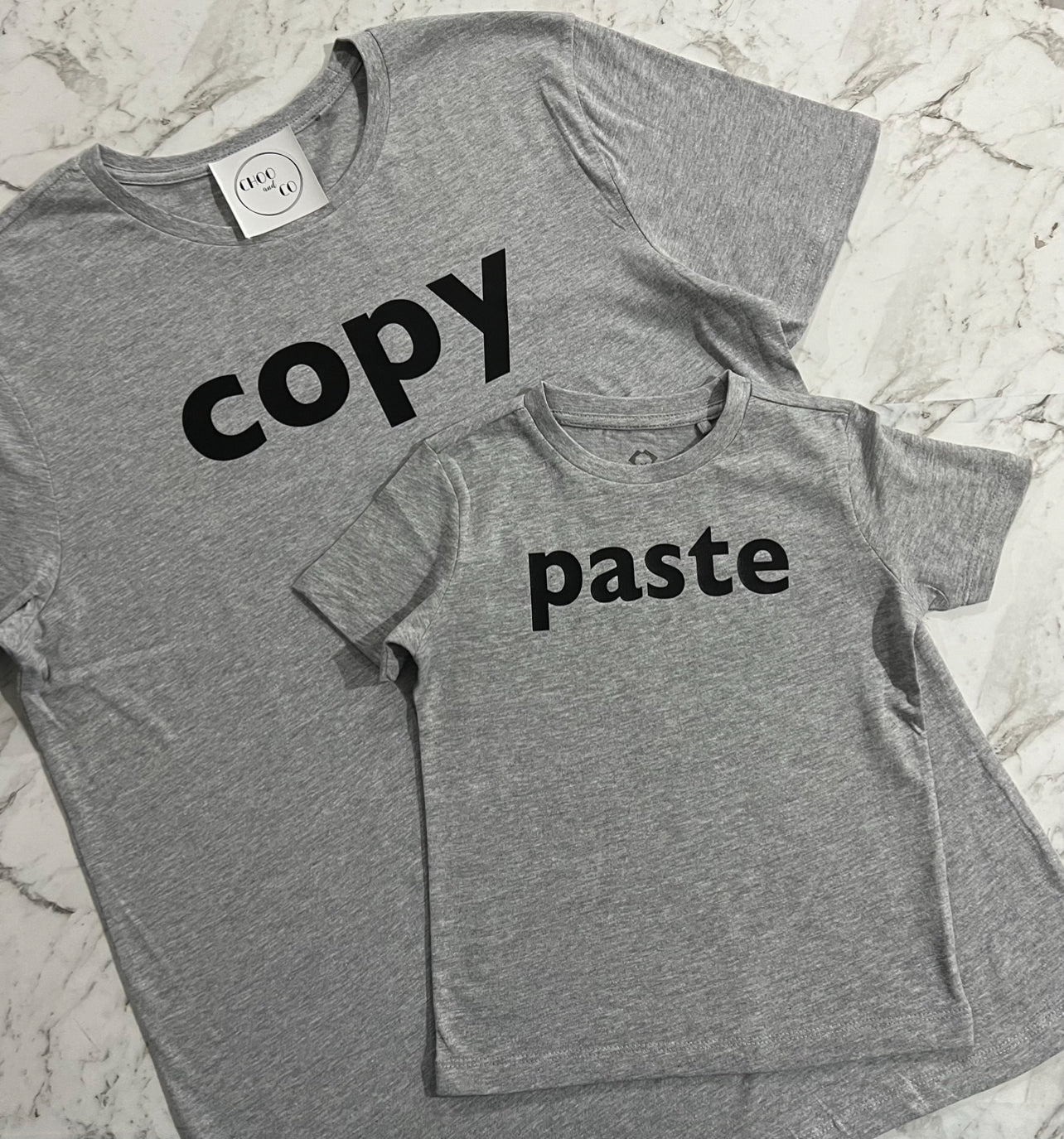 Copy Paste Matching Tees – CHOO and CO