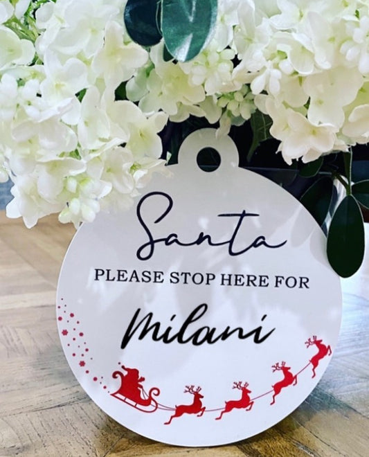 Santa Stop Sign