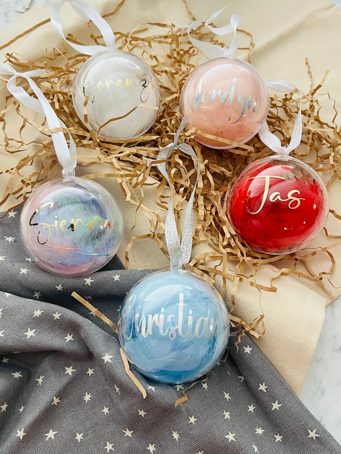 Personalised Christmas Baubles
