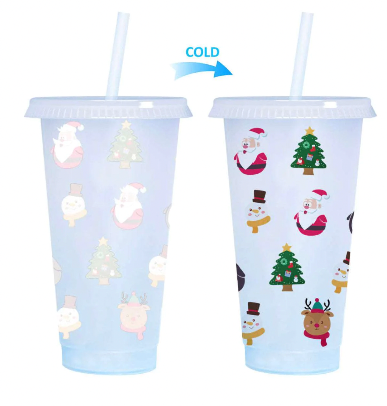 Christmas Colour Changing Cups